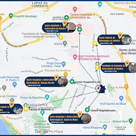 7min To Uni Se-velha - Ac - Work Desk - 300mbs Wifi Guest house Coimbra
